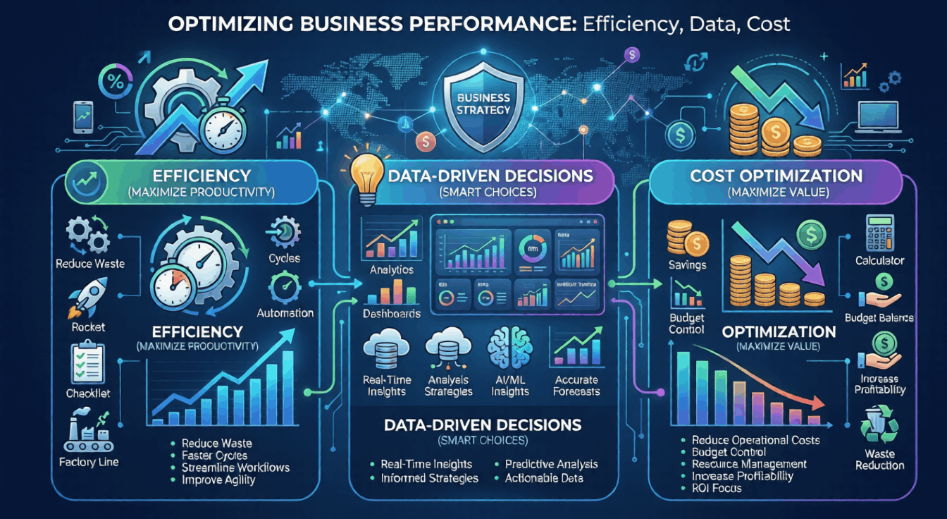 Benefits of AI integration services in Punjab including enhanced efficiency, cost optimization, and improved customer experience