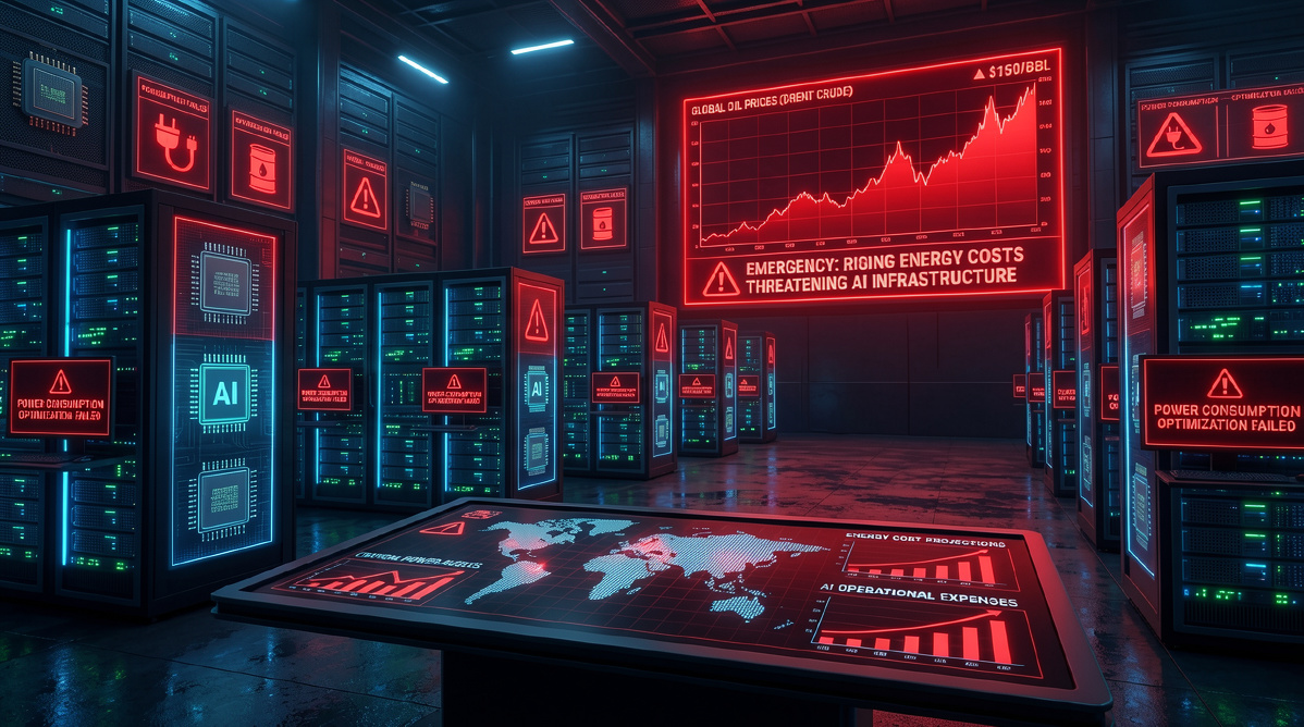AI data centers and technology companies facing higher costs because of rising oil prices