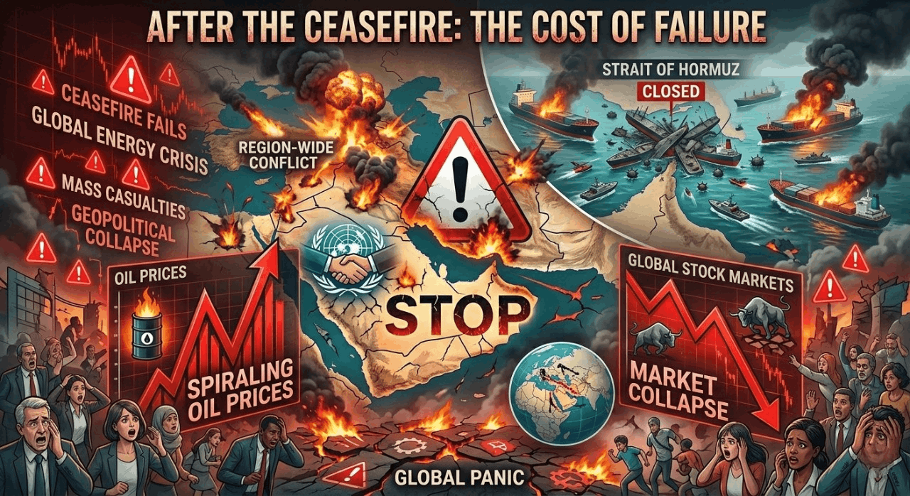 What could happen if the Iran ceasefire fails and a larger war begins