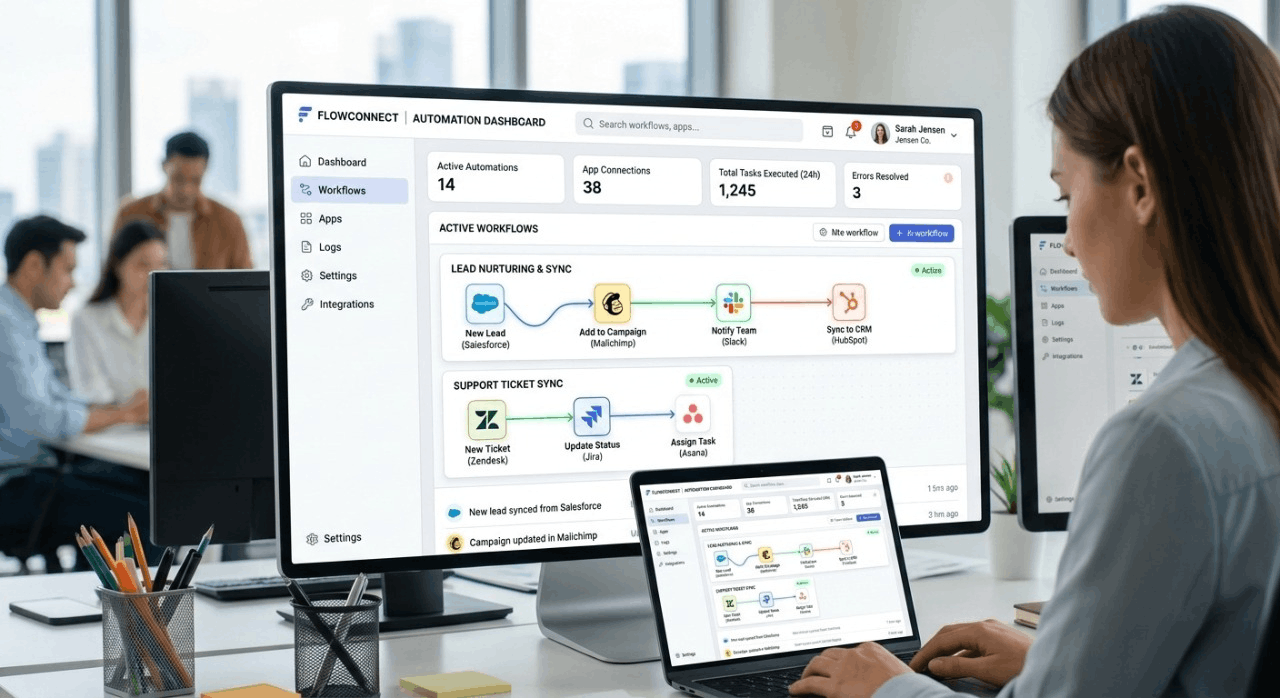 AI workflow tools dashboard for automation systems