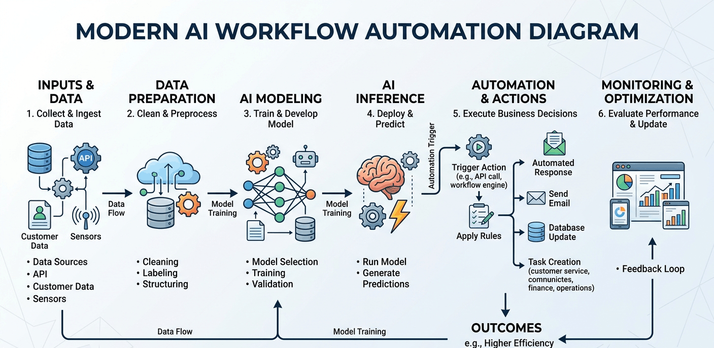 AI workflow automation process