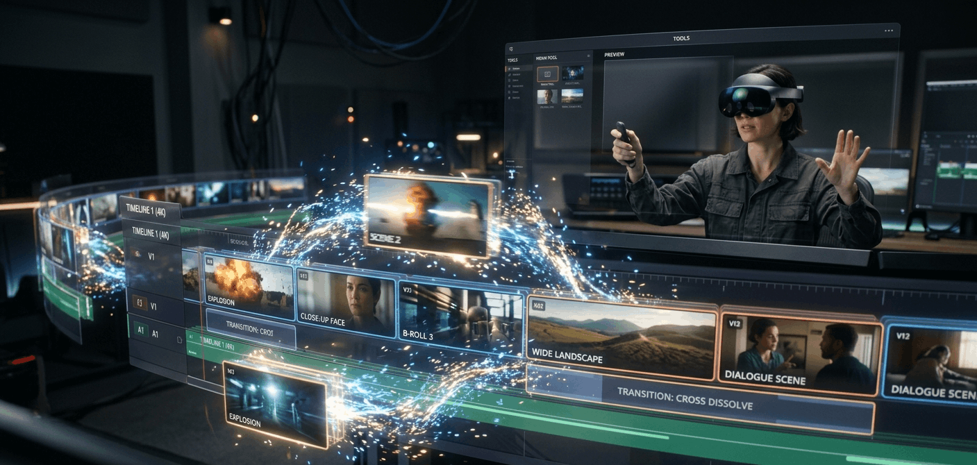 AI-driven video editing automation vs human creative direction.