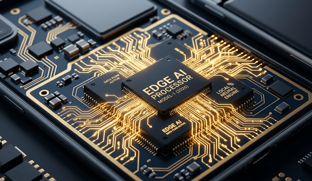 On-device Edge AI processing on a smartphone chip