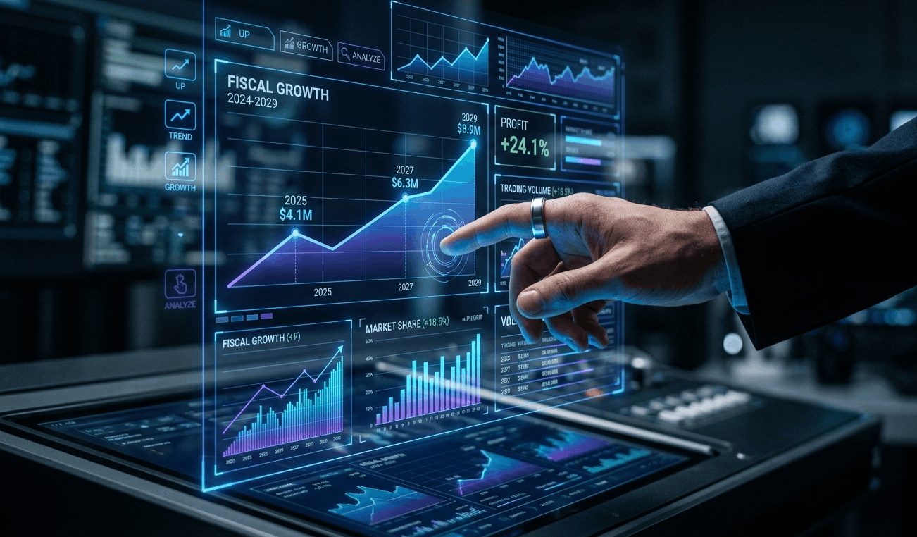 AI-powered financial forecasting and data modeling.