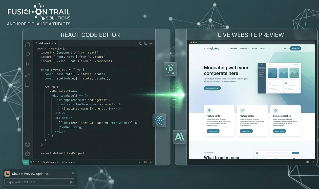 Anthropic Claude Artifacts live coding and preview feature