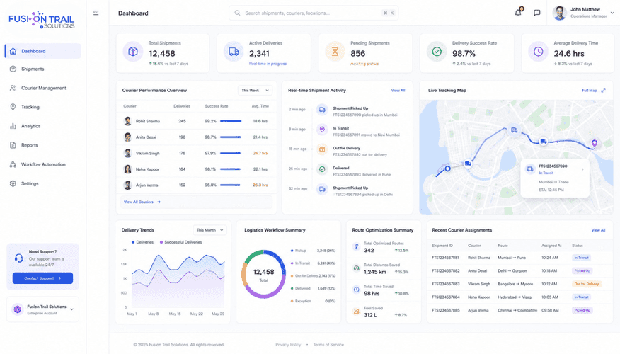 Smart Logistics and Courier Management Platform image 1