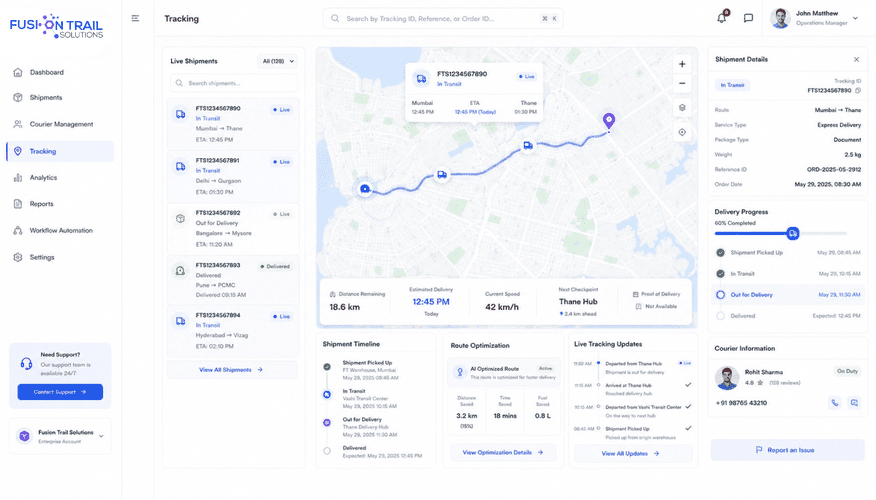 Smart Logistics and Courier Management Platform image 2