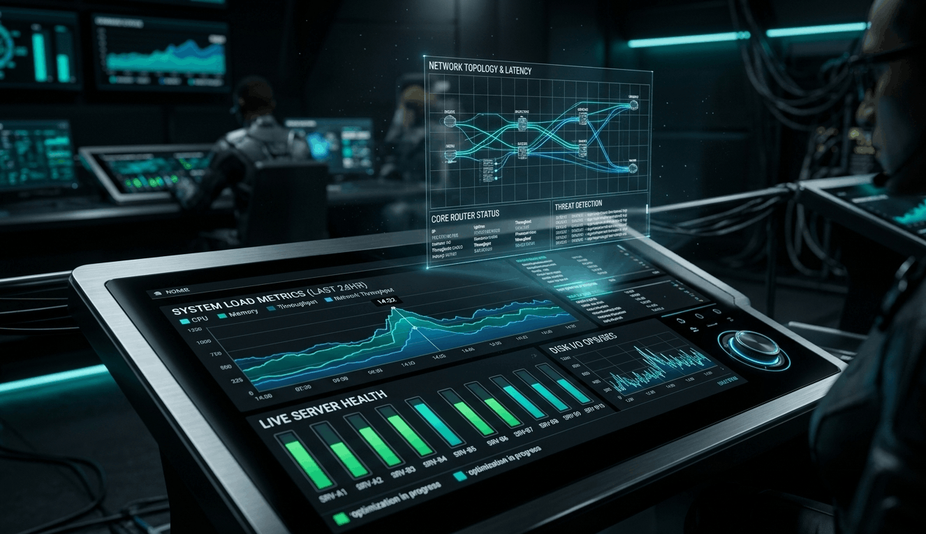 Real-time infrastructure observability dashboards and proactive cloud monitoring.