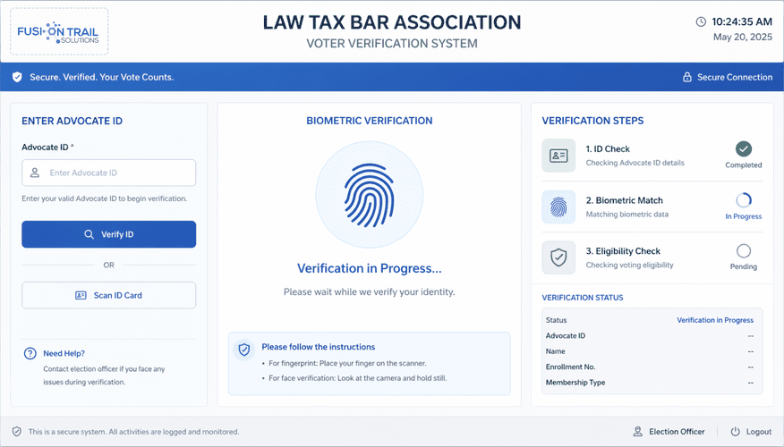Biometric Voting System for Law Tax Bar Elections image 1