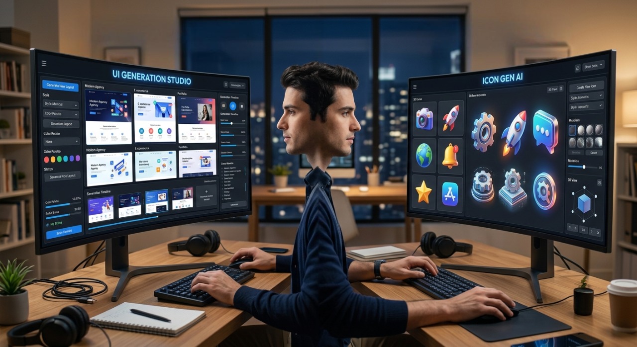 Creative use cases of AI image generators in professional design.