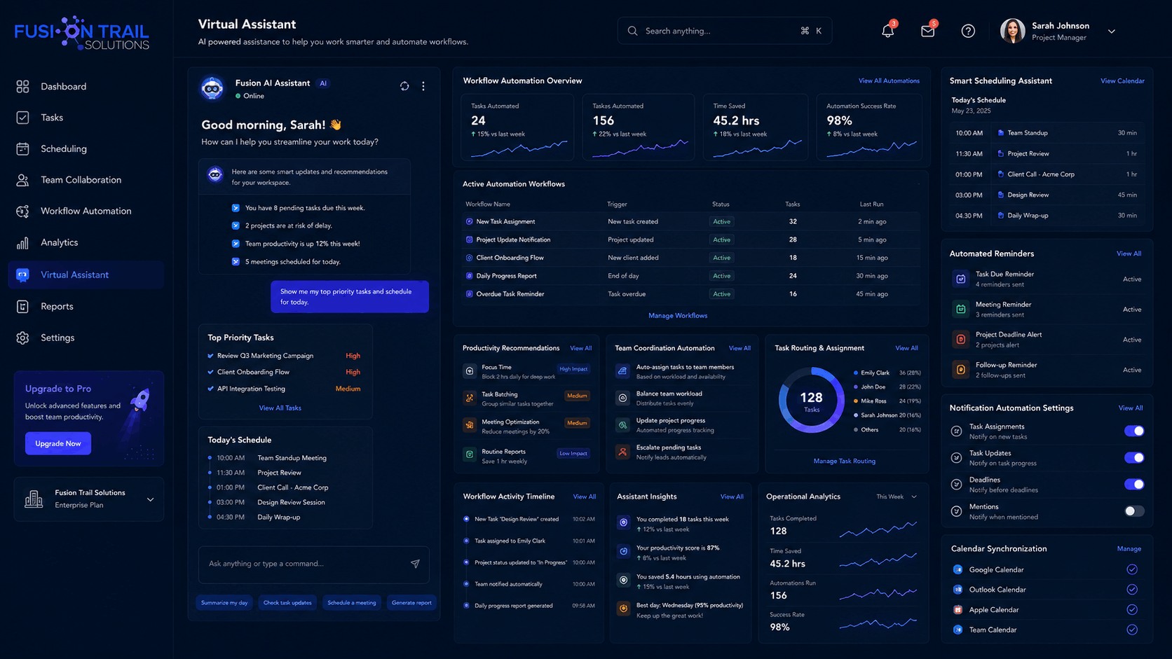Business Productivity and Virtual Assistant Platform image 1