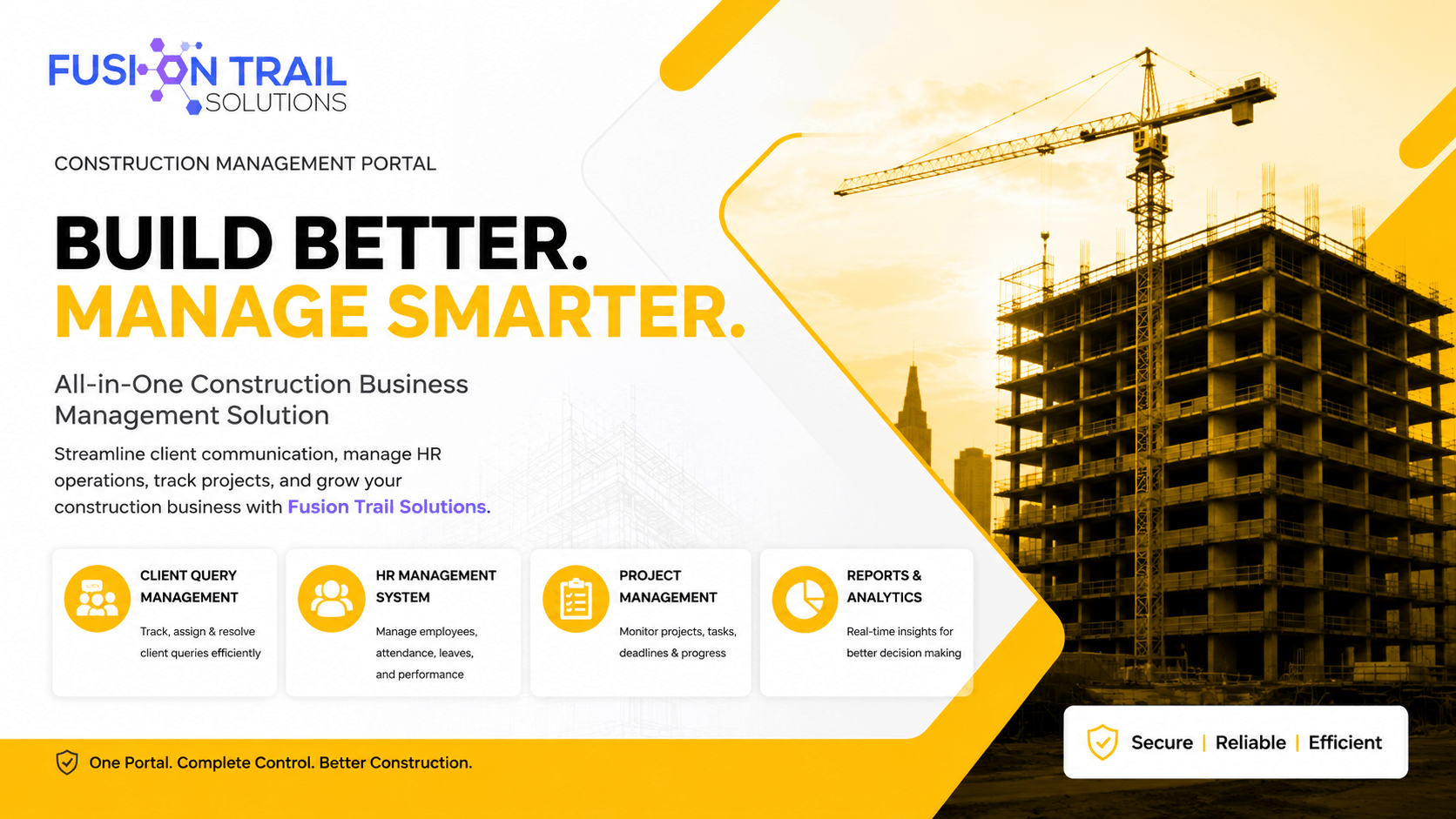Construction Business Management Portal thumbnail 1